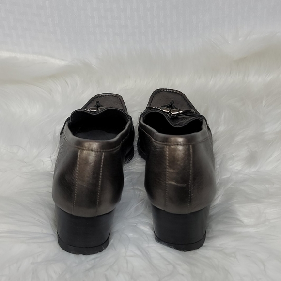 Stuart Weitzman leather wedge loafers size 9 - Picture 5 of 6